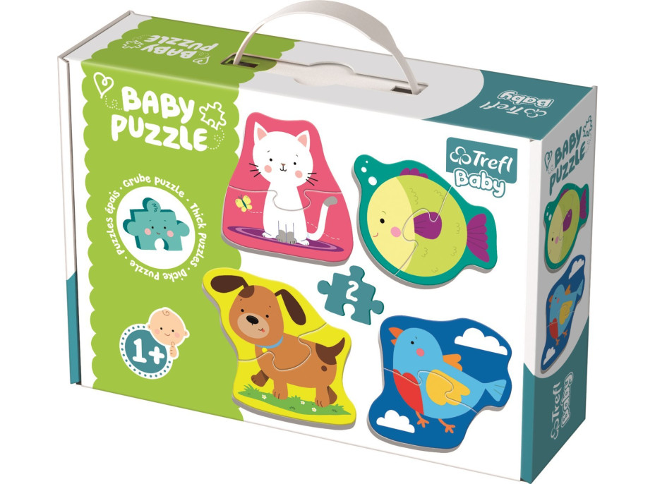 TREFL Baby puzzle Zvieratá 4x2 dieliky