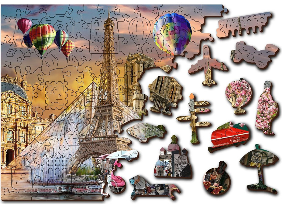 WOODEN CITY Drevené puzzle Jar v Paríži 2v1, 75 dielikov EKO