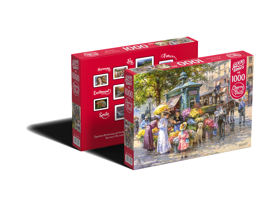 CHERRY PAZZI Puzzle Kvetinový trh 1000 dielikov