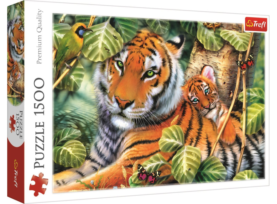 TREFL Puzzle Tiger s mláďaťom 1500 dielikov