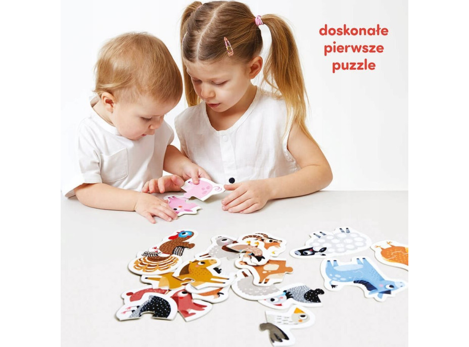 CZUCZU Puzzle Zvieratká zo statku 15x2 dieliky