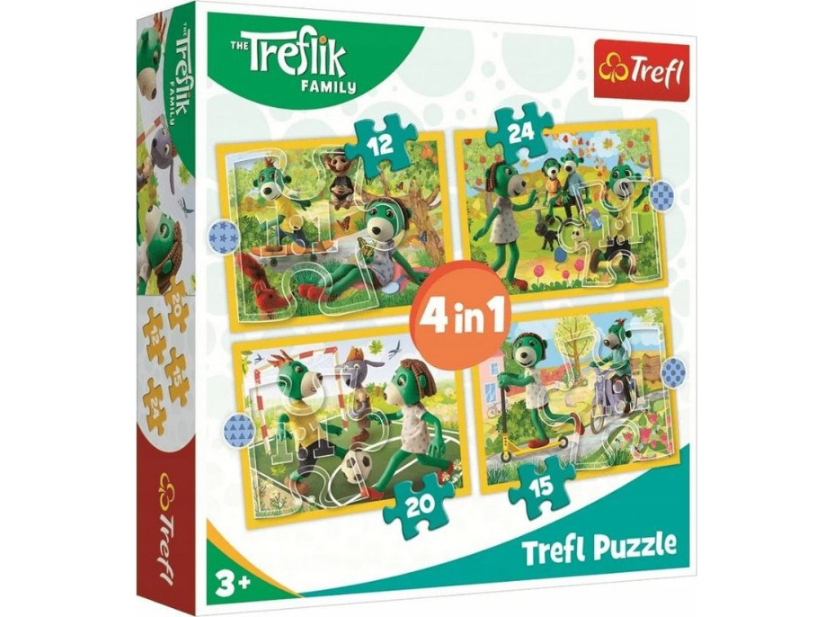 Puzzle Treflíci: Zábava 4v1 (12,15,20,24 dielikov)