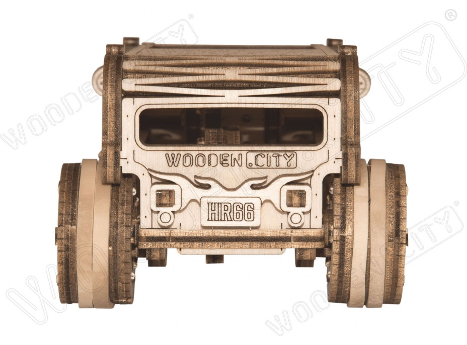 WOODEN CITY 3D puzzle Automobil Hot Rod 141 dielov