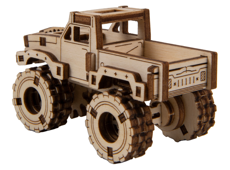 WOODEN CITY 3D puzzle Superfast Monster Truck č.3