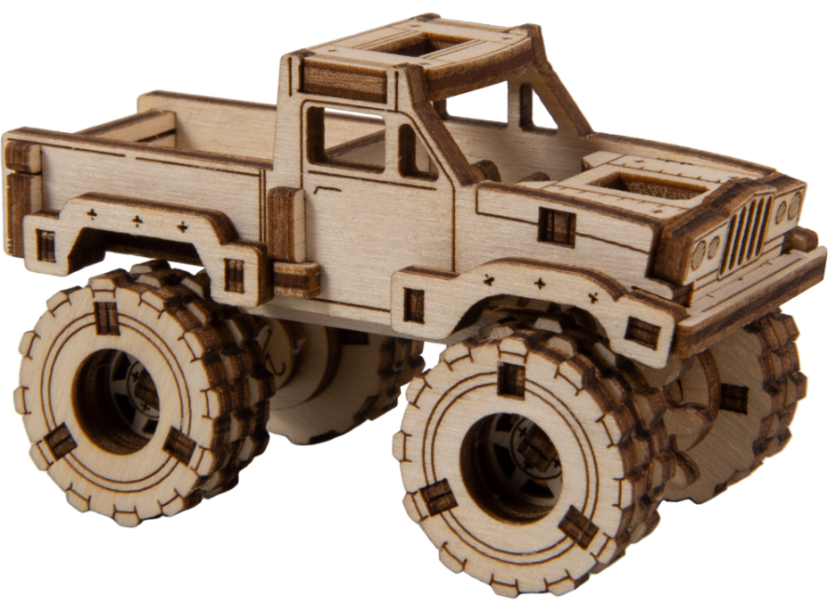 WOODEN CITY 3D puzzle Superfast Monster Truck č.3