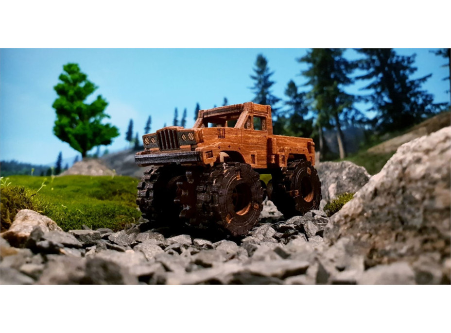 WOODEN CITY 3D puzzle Superfast Monster Truck č.3