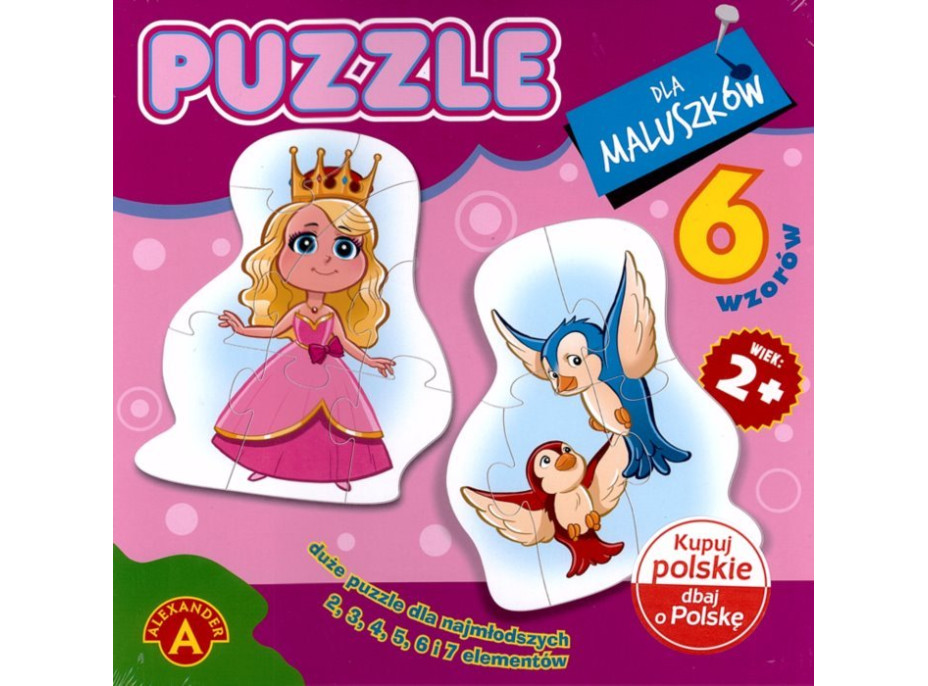 ALEXANDER Baby puzzle Princezná 6v1 (2-7 dielikov)