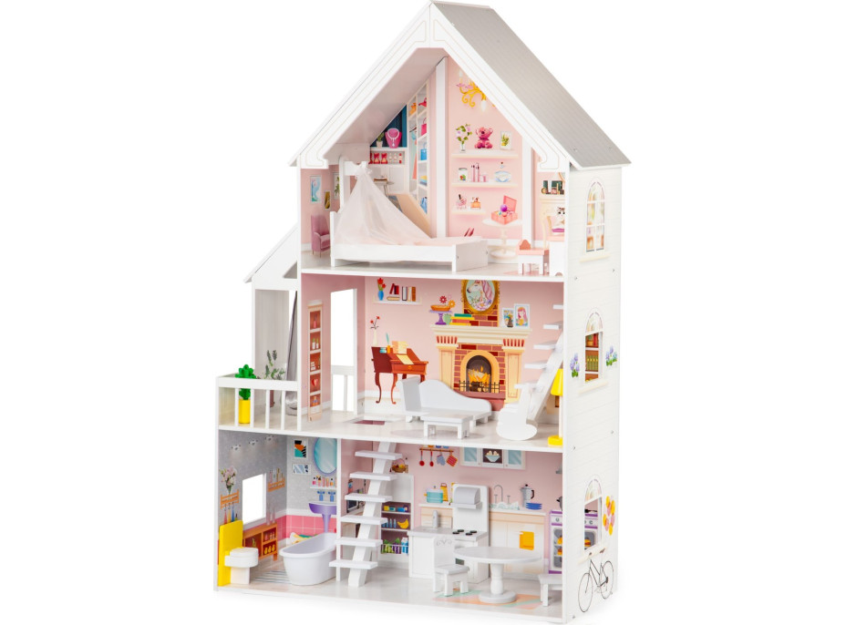 ECOTOYS Domček pre bábiky XXL Dolls Residence s vybavením