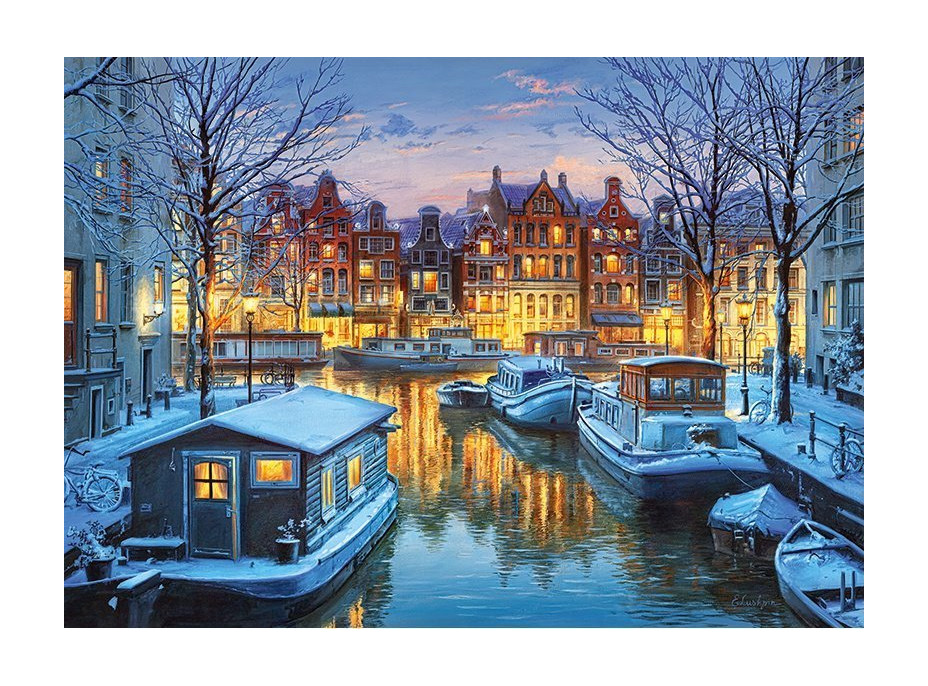 CHERRY PAZZI Puzzle Amsterdam v noci 1000 dielikov