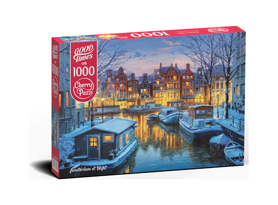 CHERRY PAZZI Puzzle Amsterdam v noci 1000 dielikov