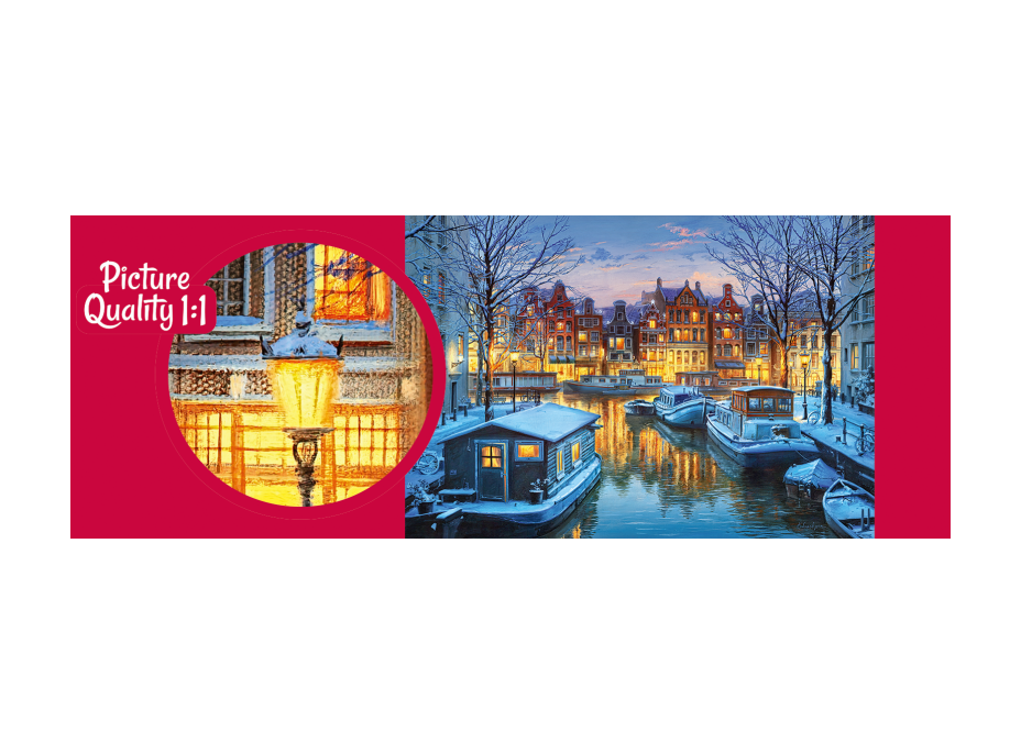 CHERRY PAZZI Puzzle Amsterdam v noci 1000 dielikov