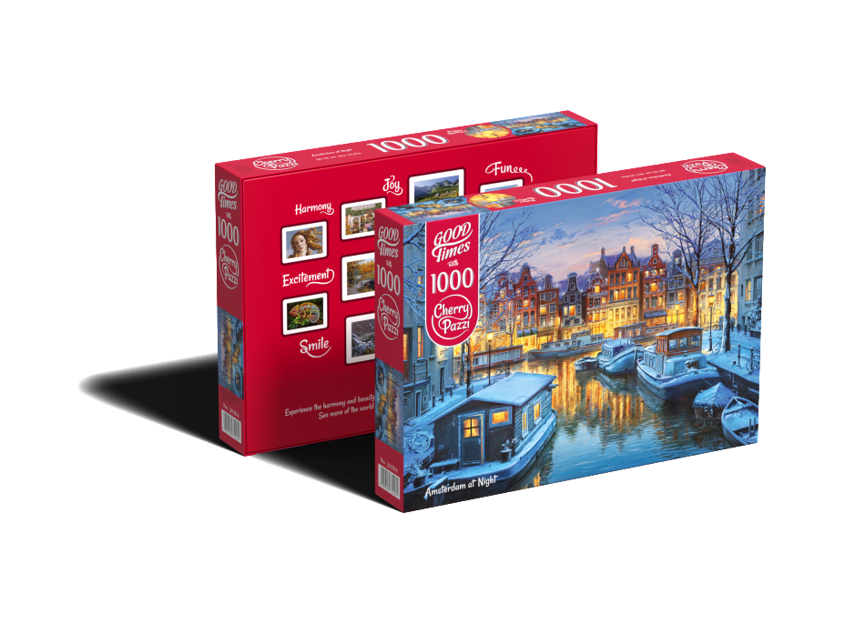 CHERRY PAZZI Puzzle Amsterdam v noci 1000 dielikov