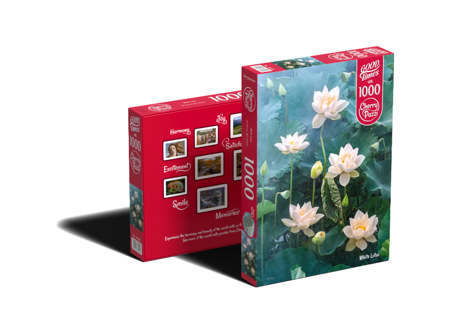 CHERRY PAZZI Puzzle Biely lotus 1000 dielikov