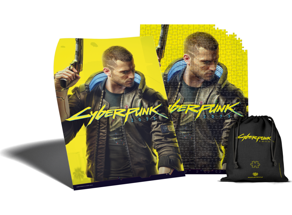 GOOD LOOT Puzzle Cyberpunk 2077 - Keyart male V (muž) 500 dielikov