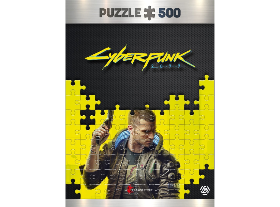 GOOD LOOT Puzzle Cyberpunk 2077 - Keyart male V (muž) 500 dielikov