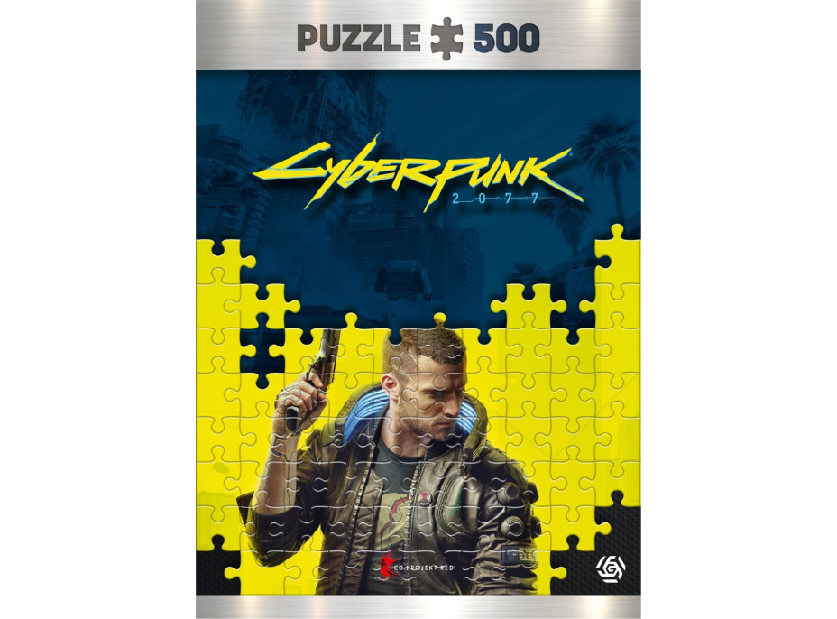 GOOD LOOT Puzzle Cyberpunk 2077 - Keyart male V (muž) 500 dielikov