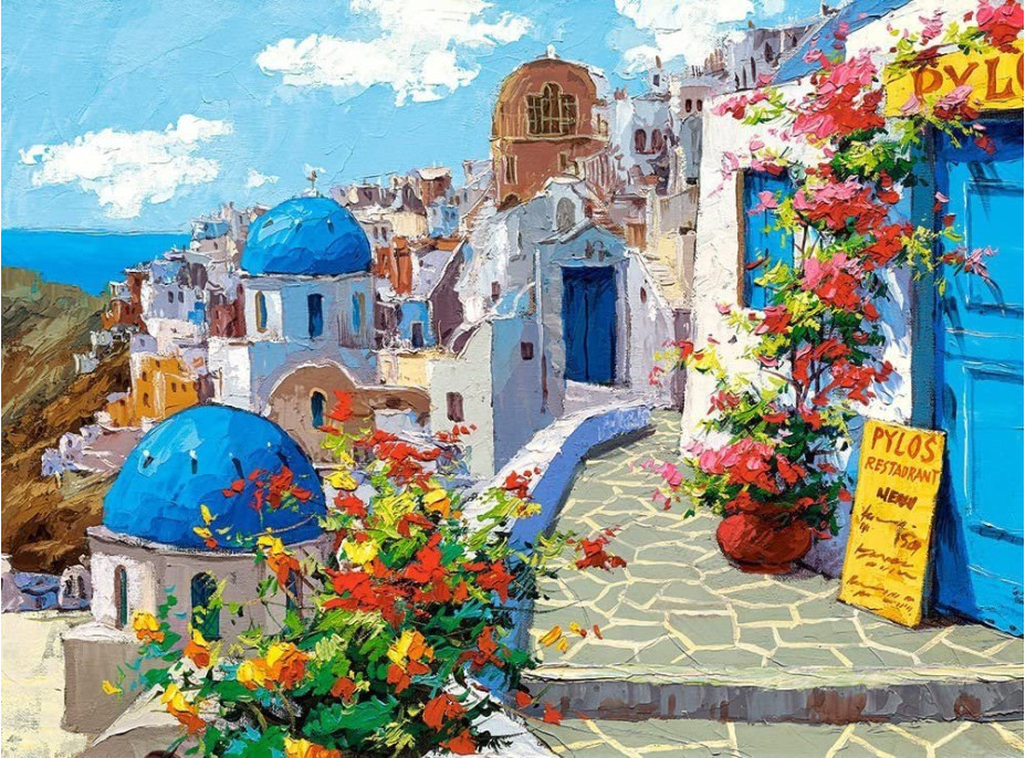 CASTORLAND Puzzle Jar v Santorini 2000 dielikov