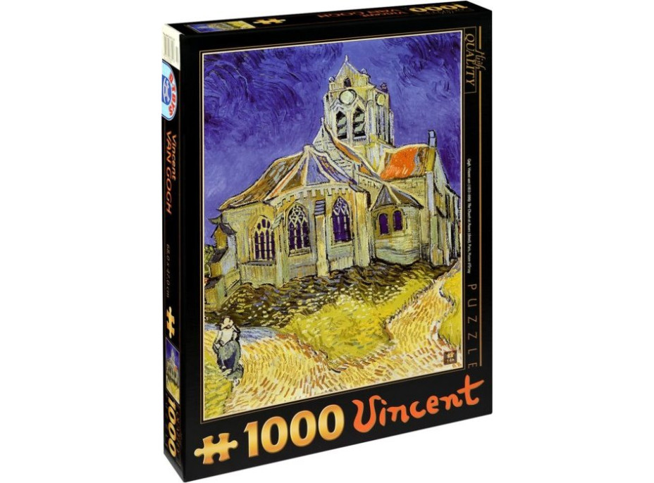 D-TOYS Puzzle Kostol v Auvers 1000 dielikov