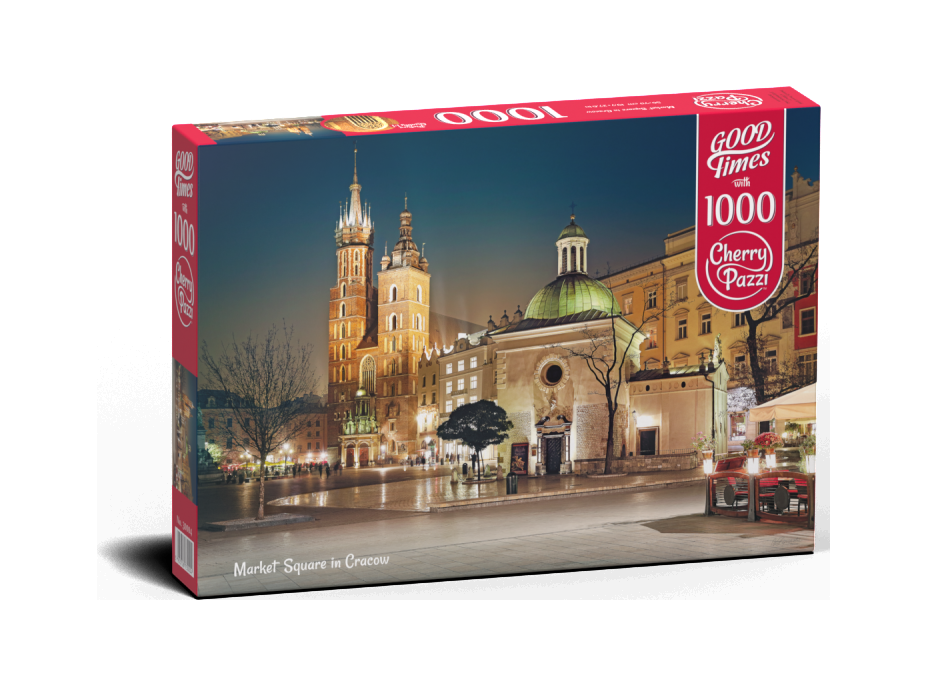 CHERRY PAZZI Puzzle Kráľovský rynek v Krakove, Poľsko 1000 dielikov