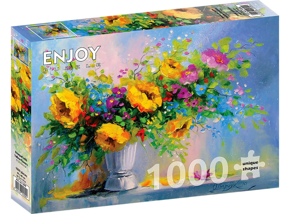 ENJOY Puzzle Kytica so žltými kvetmi 1000 dielikov