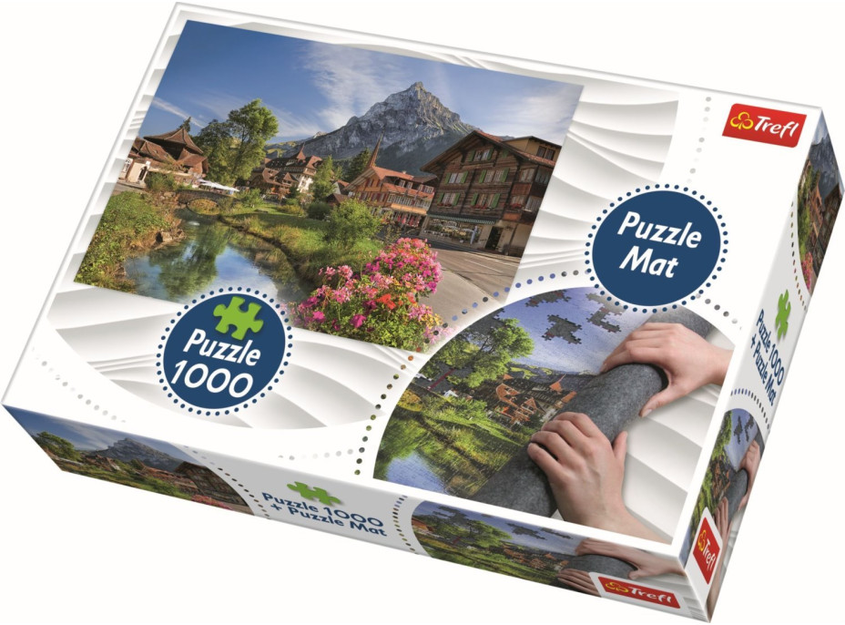 TREFL Puzzle Letné Alpy 1000 dielikov + Podložka pod puzzle