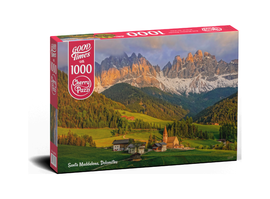 CHERRY PAZZI Puzzle Santa Maddalena, Dolomity 1000 dielikov