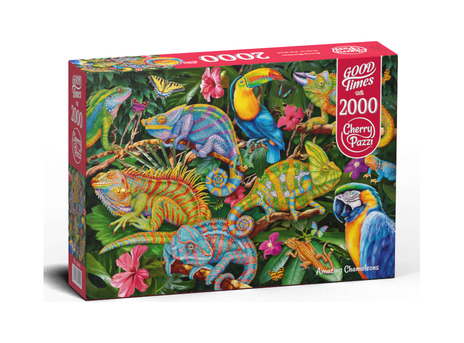 CHERRY PAZZI Puzzle Úžasní chameleóni 2000 dielikov