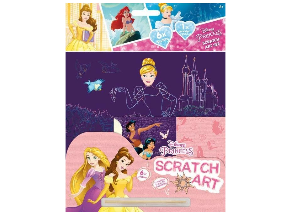 JIRI MODELS Vyškrabávací set Disney princeznej