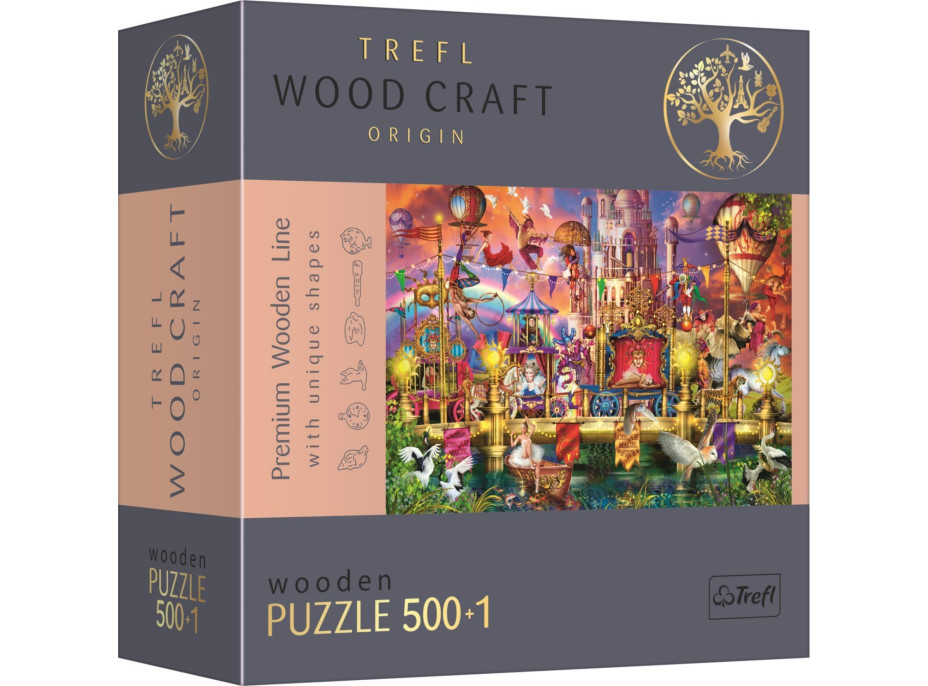 TREFL Wood Craft Origin puzzle Čarovný svet 501 dielikov