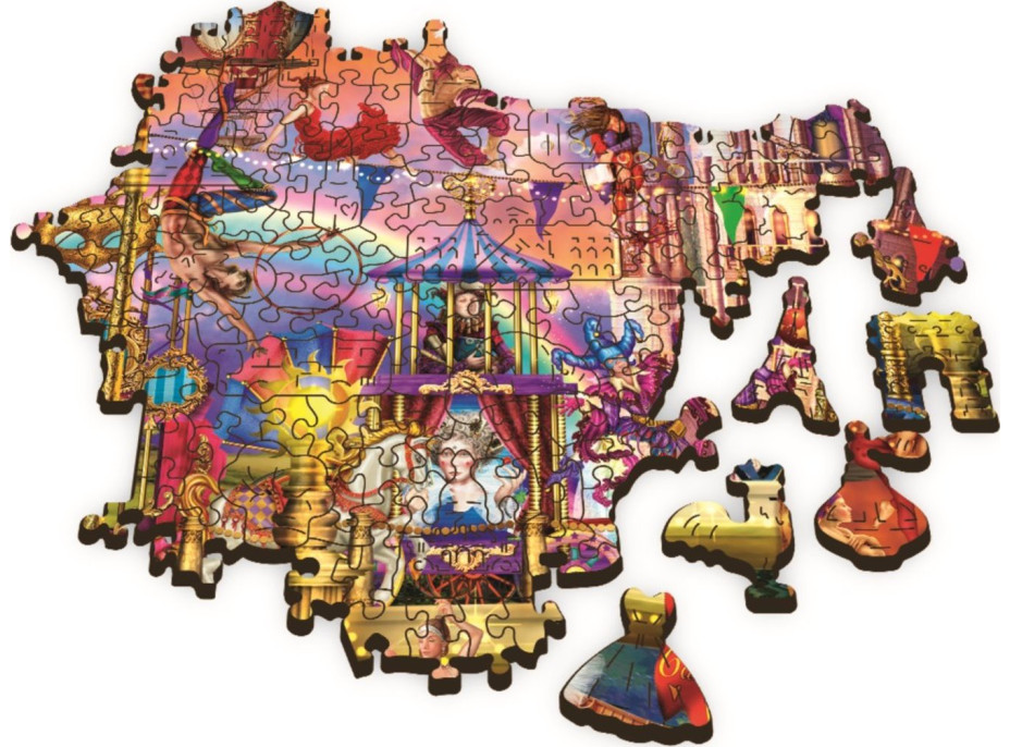 TREFL Wood Craft Origin puzzle Čarovný svet 501 dielikov