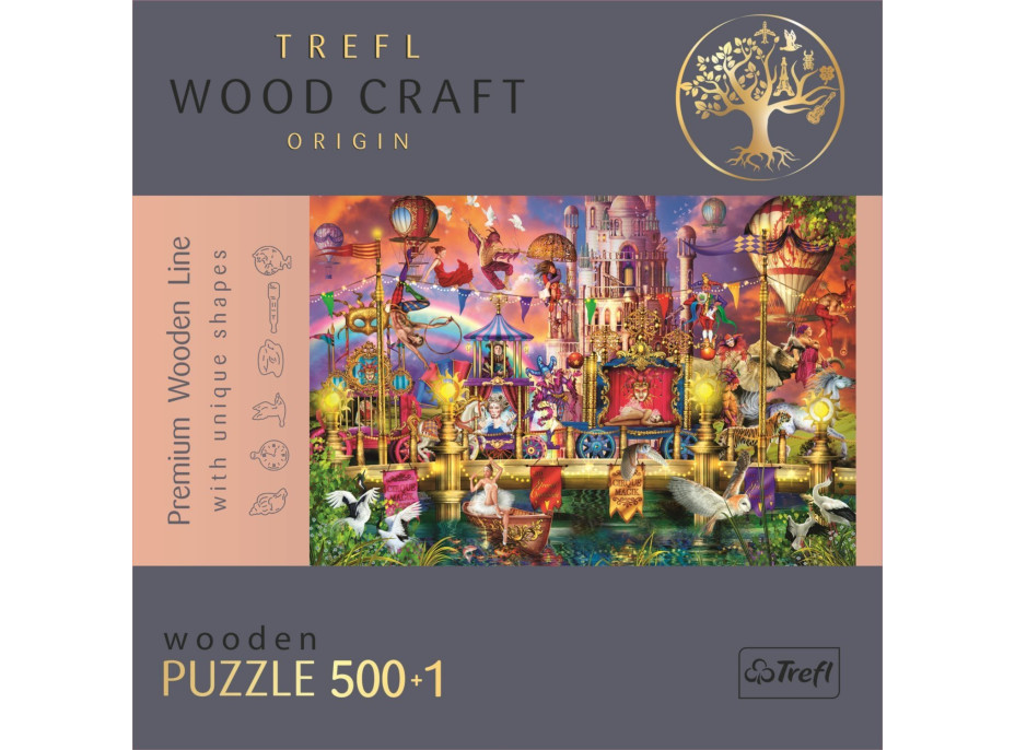 TREFL Wood Craft Origin puzzle Čarovný svet 501 dielikov