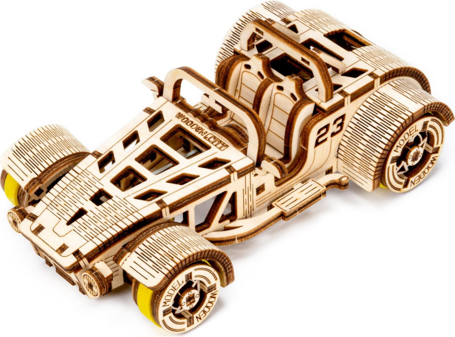 WOODEN CITY 3D puzzle Automobil Roadster 111 dielov