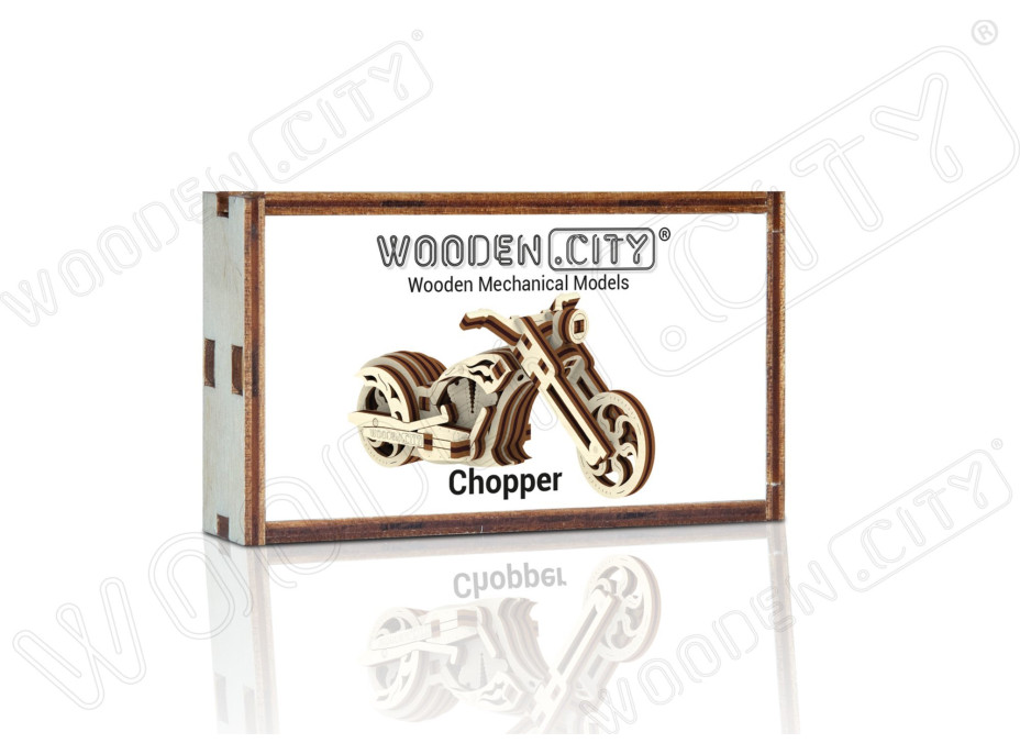 WOODEN CITY 3D puzzle mini Widgets: Chopper 22 dielikov