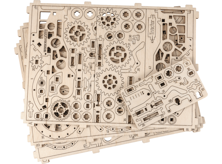 WOODEN CITY 3D puzzle Traktor 164 dielov