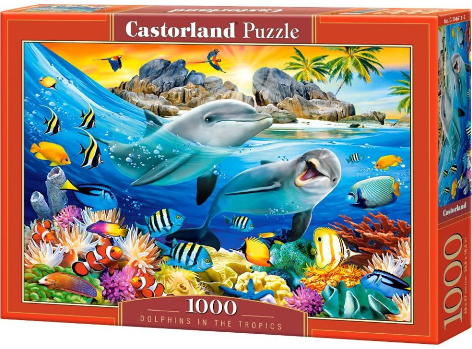 CASTORLAND Puzzle Delfíny v trópoch 1000 dielikov