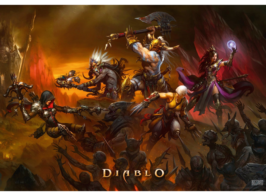 GOOD LOOT Puzzle Diablo Heroes Battle 1000 dielikov