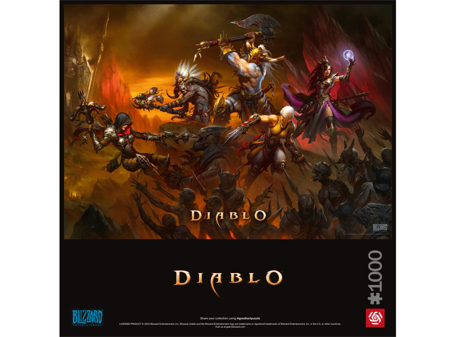 GOOD LOOT Puzzle Diablo Heroes Battle 1000 dielikov