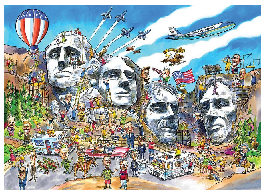 COBBLE HILL Puzzle DoodleTown: Mount Rushmore 1000 dielikov