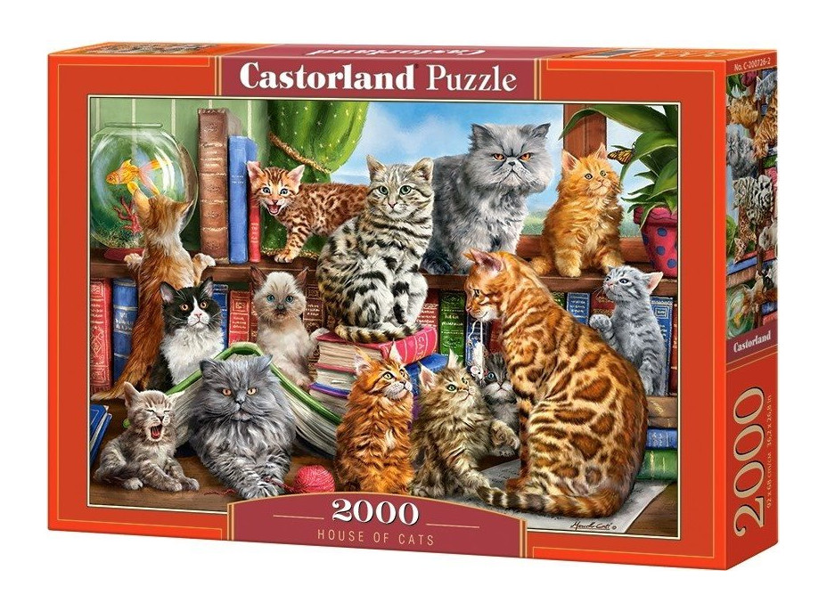 CASTORLAND Puzzle Mačacie dom 2000 dielikov