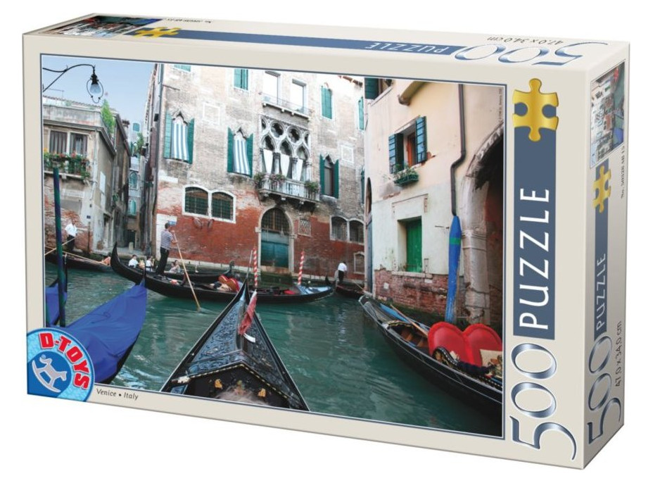 D-TOYS Puzzle Gondola na kanáli 500 dielikov