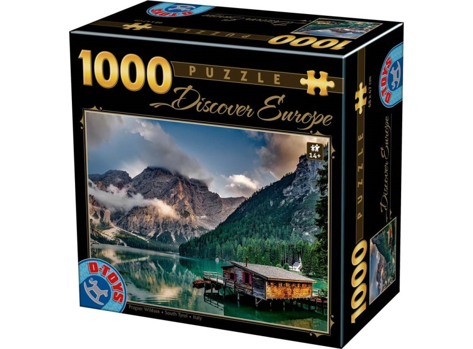 D-TOYS Puzzle Jazero Braies, Južné Tirolsko 1000 dielikov