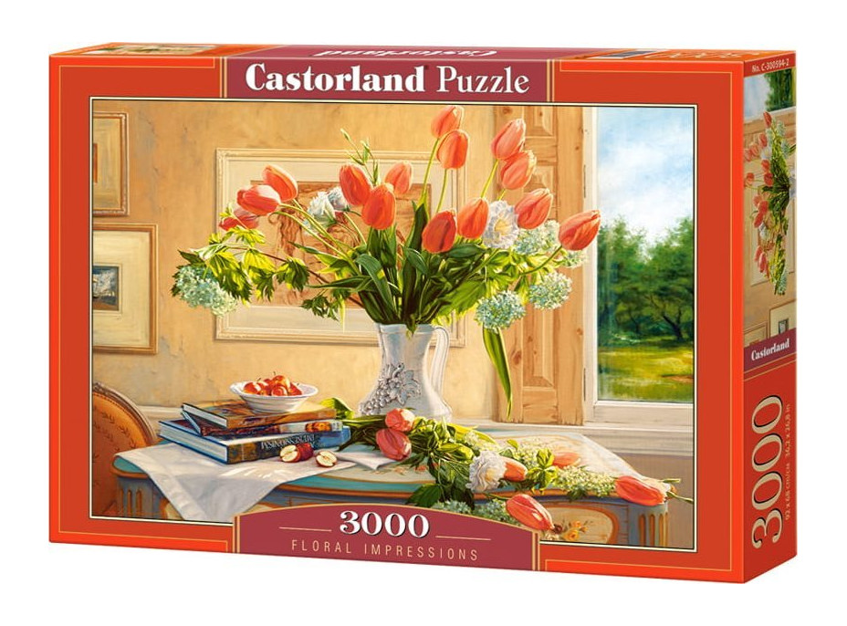 CASTORLAND Puzzle Kvetinové zátišie 3000 dielikov