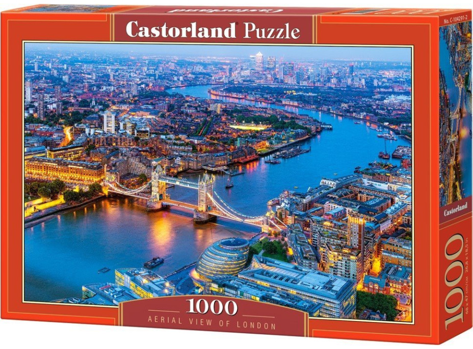 CASTORLAND Puzzle Letecký pohľad na Londýn 1000 dielikov