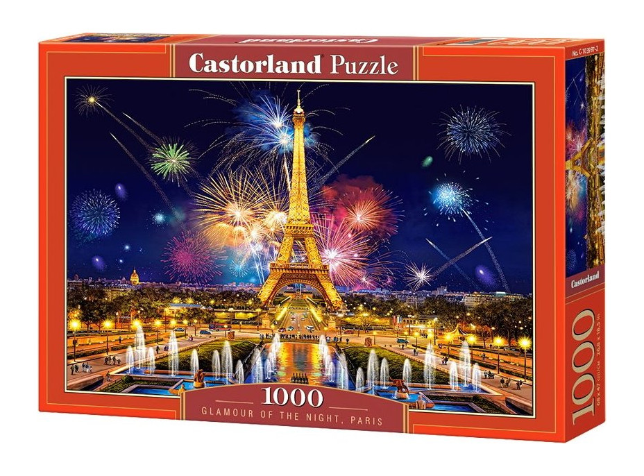 CASTORLAND Puzzle Oslnivo krásny nočný Paríž 1000 dielikov