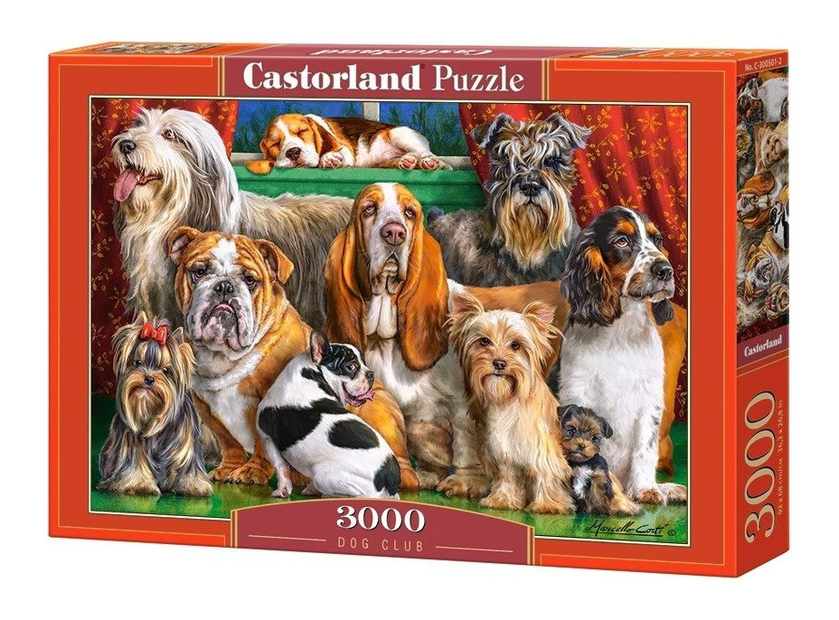 CASTORLAND Puzzle Psí klub 3000 dielikov