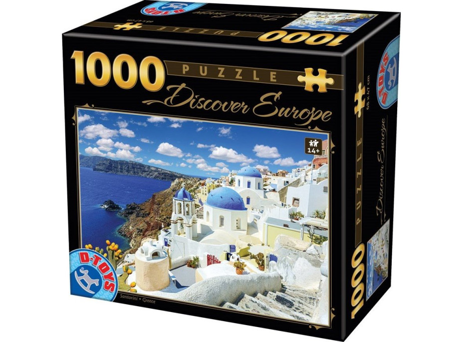 D-TOYS Puzzle Santorini, Grécko 1000 dielikov