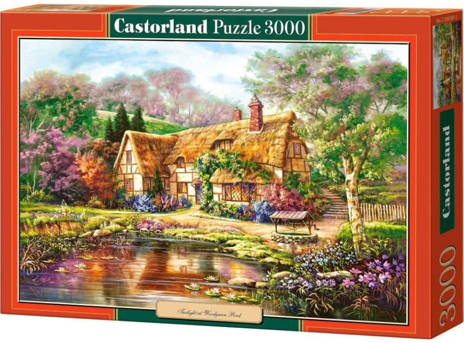 CASTORLAND Puzzle Súmrak pri rybníku 3000 dielikov