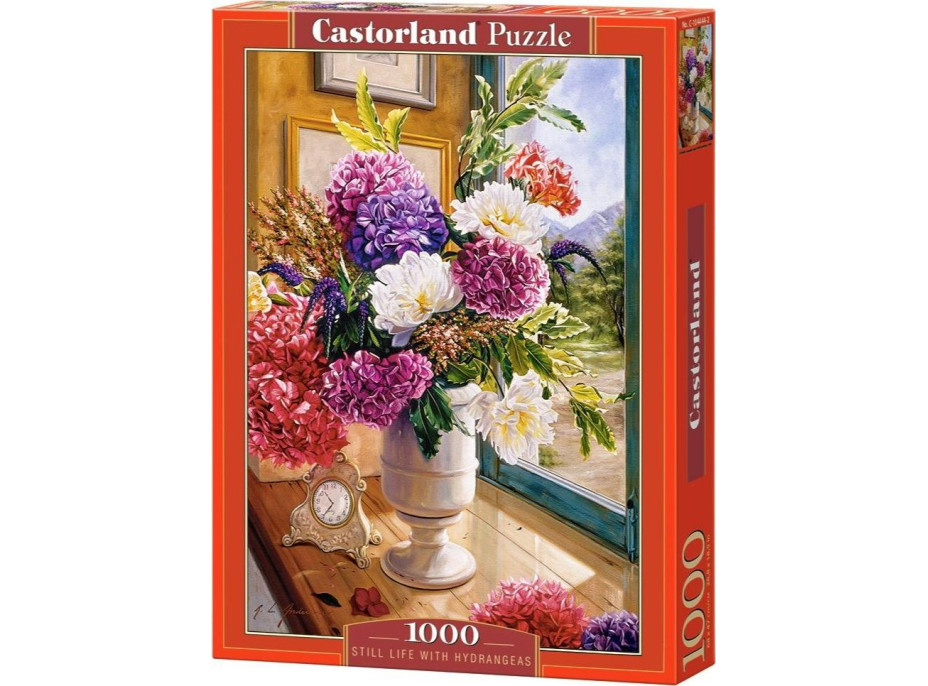 CASTORLAND Puzzle Zátišie s hortenziami 1000 dielikov