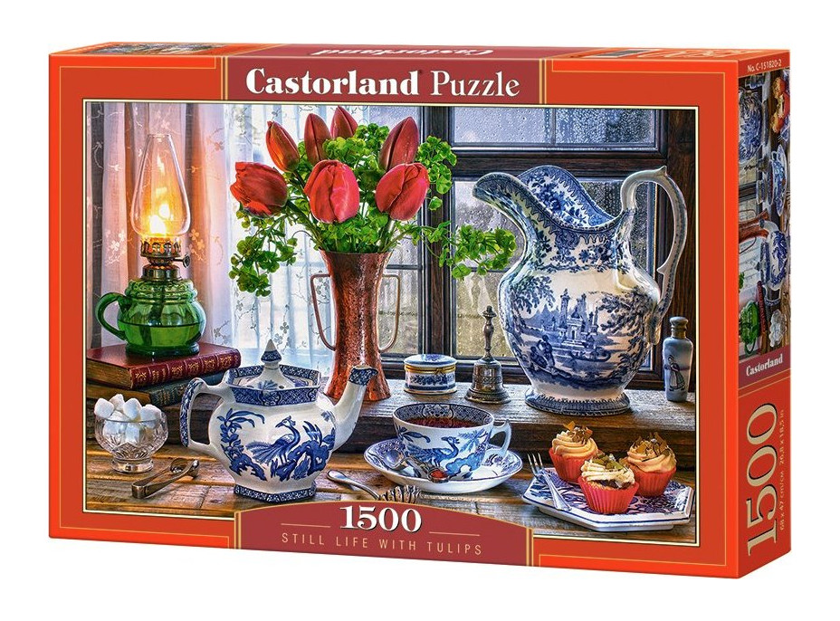 CASTORLAND Puzzle Zátišie s tulipánmi 1500 dielikov