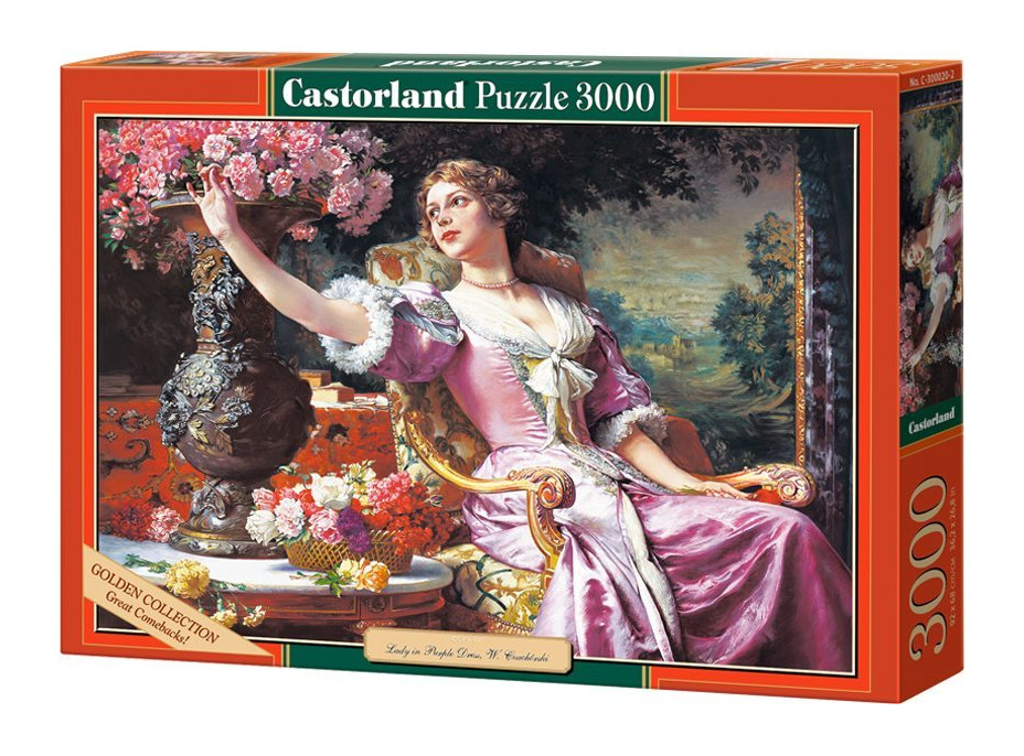 CASTORLAND Puzzle Žena vo fialových šatách 3000 dielikov